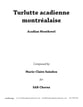 Turlutte acadienne montrealaise SAB choral sheet music cover